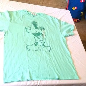 Xl turquoise unisex Mickey Mouse tshirt